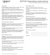 EST3X Operating Instructions